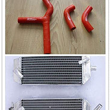 Y kit hoses & Aluminum radiator for KTM 400 450 525 SX/MXC/EXC 2003-2007 (orange)