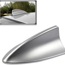 Universal Car Auto Shark Fin Roof Antenna Radio Decorate Aerial Cover (SILVER) by Folconroad [US Warehouse]