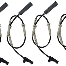 4 ABS Sensor Front Rear Right Left Fit For BMW 128i 323i 325i 328i E90