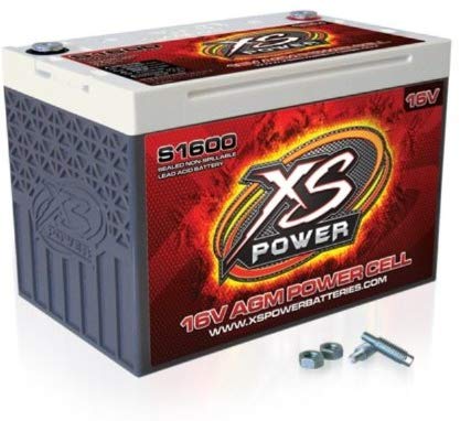 XS Power S1600 16V 2,000 Amp AGM Starting Battery with 3/8