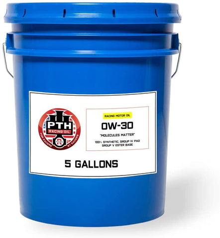 PTH Racing Oil 0W-30 Racing Motor Oil (5 Gallon Pail)