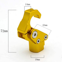FXCNC Racing Universal Aluminum Motorcycle Carry Helmet Bag Bottle Hanger Hook Holder
