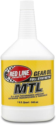 Red Line (50204) SAE 75W80 API GL-4 Manual Transmission and Transaxle Lubricant Car Gear Oil-1 Quart Bottle