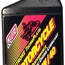 KLOTZ 10/40 MOTORCYCLE OIL (QT), Manufacturer: KLOTZ, Manufacturer Part Number: KL-840 (10)-AD, Stock Photo - Actual par