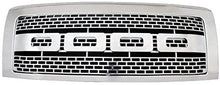 Grille Compatible With 2009-2014 Ford F150, Raptor Style Front Bumper Grille Hood Mesh With Shell Chrome ABS by IKON MOTORSPORTS, 2010 2011 2012 2013