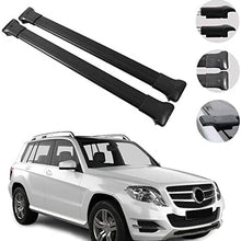 OMAC Roof Racks Cross Bars Carrier Cargo Racks Rail Aluminium Black Set 2 Pcs. for Mercedes Benz GLK X204 2010-2015