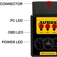 AUTOOL Yellow A1 OBDII Code Reader Auto Diagnostic Tool Engine Fault Scanner with WiFi Connect