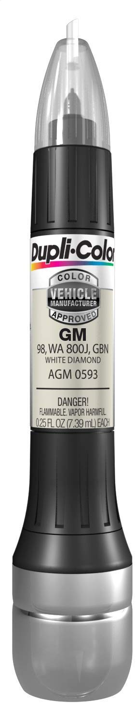 Dupli-Color AGM0593 White Diamond Single General Motors 1 Scratch Fix Pen