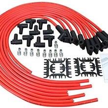 Dragon Fire Race Series High Performance 10.2mm Cut to Length Ignition Spark Plug Wire Set Compatible Replacement for HEI SBC BBC OEM Fit PW90ADJ-DF