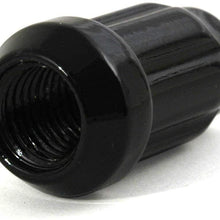 Bill Smith Auto Performance 1PC Black 6 Spline Lug Nuts 12mmx1.5mm Cone Seat Closed End For Audi BMW Chevy Buick Honda Ford