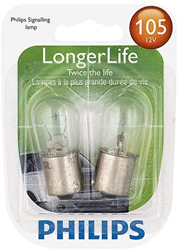 Philips 105LLB2 105 LongerLife Miniature Bulb, 2 Pack