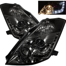 Spyder 5064752 Nissan 350Z 03-05 Projector Headlights - Halogen Model Only (Not Compatible With Xenon/HID Model) - DRL - Smoke - High H1 (Included) - Low H7 (Included)