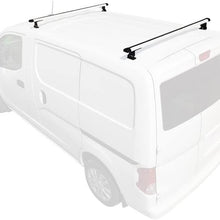 Vantech USA Black Transit Connect J1000 bolt-on ladder roof rack 50" bars