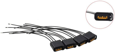 NewYall Pack of 4 Ignition Coil Connector Plug Harness Pigtail for Impreza WRX STI Legacy Outback Baja USDM EJ20 EJ25 EZ30 Engine