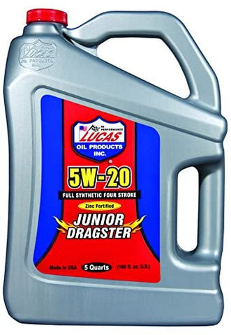 Lucas Oil 10471-3 1 Pack Oil Jug (Jr. Dragster-Karting 5w, 20 Case 3 x 5 Qtr.)