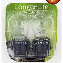 Philips 3457 LongerLife Miniature Bulb, 2 Pack