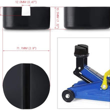 Hypertune Slotted Frame Jack Pad Square Rail Floor Guard Adapter Anti-Slip Rubber Vehicle Repair for Universal Lifts 2Pcs
