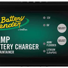 Battery Tender 6V/12V, 4A Selectable Lead Acid & Lithium Battery Charger