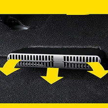 BYWWANG for Opel Mokka 2013-2018,2pc Car Under Seat Air Conditioner Air Outlet Duct Vent Protective Cover