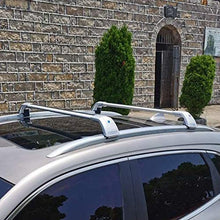 2 Pieces Cross Bars Fit for Audi Q7 2009 2010 2011 2012 2013 2014 2015 SilverCargo Baggage Luggage Roof Rack Crossbars
