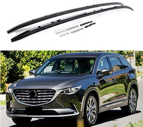 SAREMAS Roof Side Rail bar for Mazda CX-9 2016 2017 2018 2019 2020 2021 Roof Rack Rail Luggage Cargo