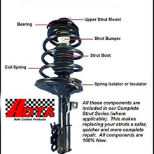 DTA 70088 Full Set 4 Complete Strut Assemblies With Springs and Mounts Ready to Install OE Replacement 4-pc Set, 1998-2002 Chevrolet Prizm, 1993-2002 Toyota Corolla-Sedan