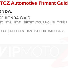 [Switchback + Sequential Turn Signal] VIPMOTOZ Full White & Amber LED Smoke Lens Front Side Marker Turn Signal Light For 2016-2020 Honda Civic, Driver & Passenger Side