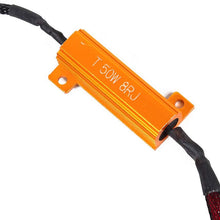 FOORDAY 50W 8ohm 3157 Double Resistors Led Load Resistors Connector for Turn Signal Bulb & DRL LED Canbus Decoder (2 Pcs)