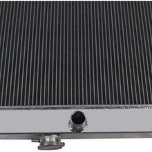OzCoolingParts 4 Row Core Full Aluminum Radiator for 1955-1957 56 Chevy Bel-Air, Del Ray, Nomad, One-Fifty & Two-Ten Series, 150, 210, L6 V8 Engines
