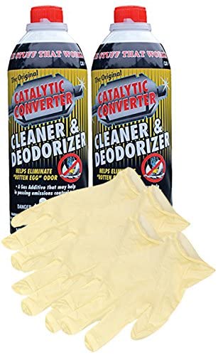 Catalytic Converter Cleaner (16 oz.) - Bundle with Latex Gloves (6 Items)