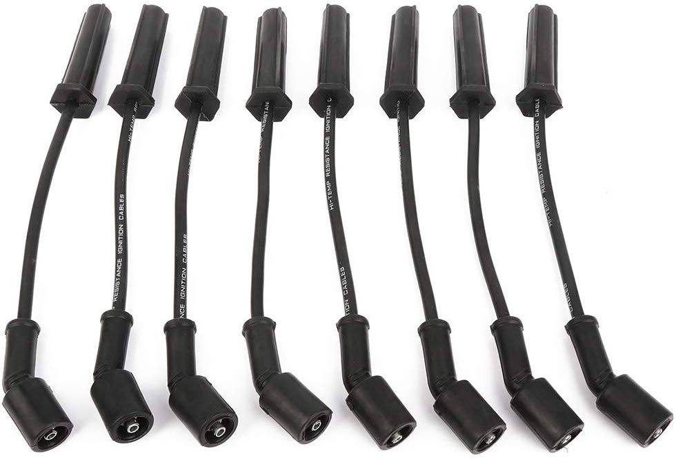 ROADFAR High Performance Ignition Wire Sets Compatible with Cadillac Chevy GMC Hummer 1999-2007