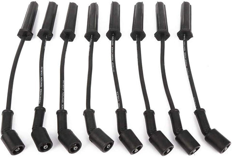 ROADFAR High Performance Ignition Wire Sets Compatible with Cadillac Chevy GMC Hummer 1999-2007