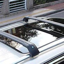 HEKA 4PC Silver Roof Rack Rail + Black Cross Bar for Mazda CX-9 CX9 2016 2017 2019 2019 2020 2021 Lockable Adjustable