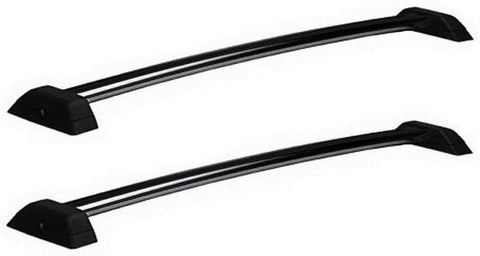 MaxMate Premium 2pc Black Aluminum Roof Rail Cross Bars Compatible with 06-10 Hummer H3