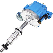 A-Team Performance HEI Complete Distributor 65,000 Volts Coil Compatible With Big Block Ford FE V8 352 360 390 406 410 427 428 One-Wire Installation Blue Cap