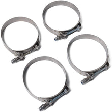 Fdrtew Car Bulbs-Car Film-Car Phone Holder-Car Interior 4 PCS Stainless Steel T-Bolt Hose Clamps Pipe Clip Fuel Line Clip, Size: 67-75mm