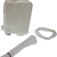 Washer Reservoir Windshield Expansion Tank w/Washer Pump, Filler Neck, Hose, and Cap compatible with Vehicles w/Cold Climate Spec