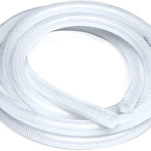 HPS 1/2" ID Clear high temp reinforced silicone heater hose 10 feet roll, Max Working Pressure 80 psi, Max Temperature Rating: 350F, Bend Radius: 2-1/2"