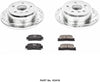 Power Stop K2418 Rear Brake Kit with Drilled/Slotted Brake Rotors and Z23 Evolution Ceramic Brake Pads