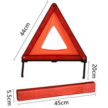 KAFEEK Reflective Warning Triangle Emergency Warning Triangle Roadside Safety Triangle Kits (Set of 3)