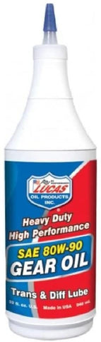 Lucas Oil 10043-PK12 Heavy Duty 80/90 Plus Gear Oil - 1 Quart Bottle