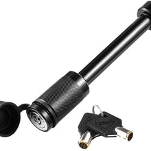CZC AUTO Heavy Duty Trailer Hitch Receiver Lock Pin, 5/8 Inch Dia, 4 Inch Super Extra Long Black Pin for Class III IV Hitches, for Hitch Bike Rack Tray Ball Tow Rope for Trailer Truck Car Boat