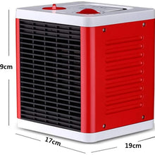 Zyyqt Fan Heaters Ceramic， Fan Heater 750W-1500W – PTC Heat Temperature Adjustment Ideal for Small Rooms, Caravans and Garages, Wide Handle