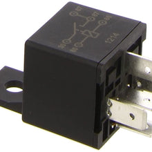HELLA 933791061 12V, 5 Pin, Mini ISO Relay with Dual (87) Load Connections, Black