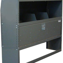 Van Shelving Storage Unit with Door Kit 45" L x 44" H x13 D to fit GMC, Chevy, Ford Van Standard/Low Roof