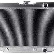 New Racing Aluminum Radiator Replacement For CHEVY IMPALA 1959-1963 / For BELAIR PRO 1960-1965 Silver