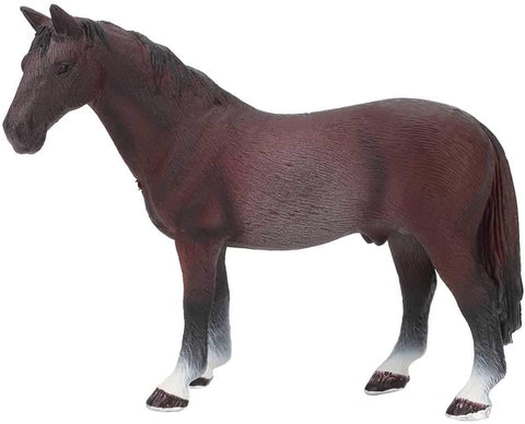 Gerioie 3 Types Animal Toys, Kids Toys, Exquisite Plastic for Decorating Home for Kids to Play(Quarter Brown Horse)