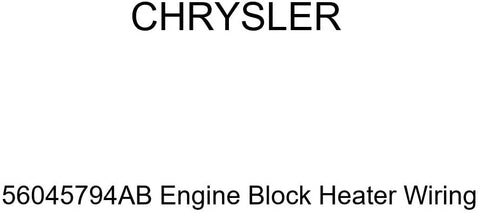 Genuine Chrysler 56045794AB Engine Block Heater Wiring