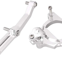 Mallofusa Motorcycle Stabilizer Steering Damper Bracket Mount Holder Kit Compatible for Kawasaki Z800 2013 2014 2015 Black