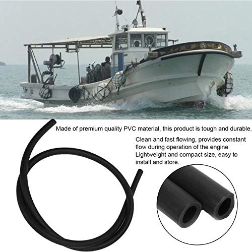 FT ELECTRIC- 1M Fuel Oil Tube Accessory Engine Pvc Thickening Line Hose Boat Outboard Universal Black Pvc Car Fuel Oil Line